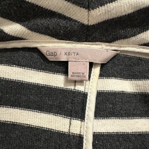 Gap Womens Grey and White Striped Blazer Jacket Size XS Work Wear - Picture 5 of 6